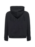 Blackjack long-sleeve logo-lettering hoodie