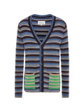 Maison Margiela striped wool cardigan