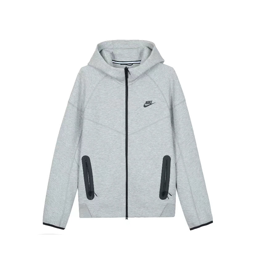 Nike Sportswear Tech Fleece Full-Zip Hoodie & Joggers Set Dark Heather Grey/Black